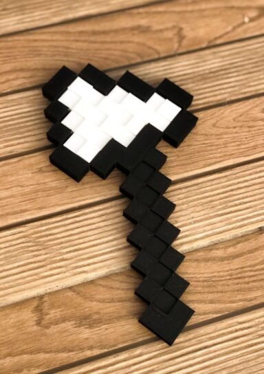 TYB1HXKZXLJAYZLK39-Bursa3dfilament Beyaz Balta Figürü / Minecraft Axe
