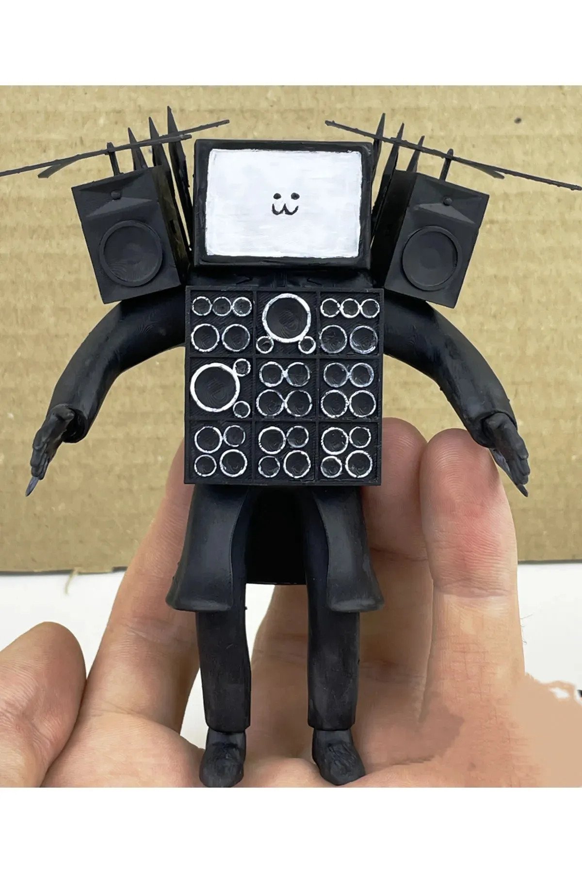 WHN8295HQMZK-Skibidi Toilet - Şibili Tuvalet Titan Tv ManAnimasyon 3d Figür 20 cm Boyutunda