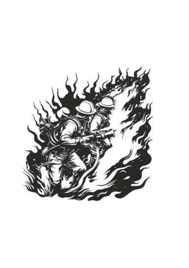 GHD2345JKLNG-İtfaiyeci Duvar Tablosu