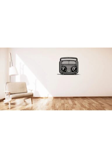 JKL6789MNMZF-Retro Radyo Mini Duvar Tablosu