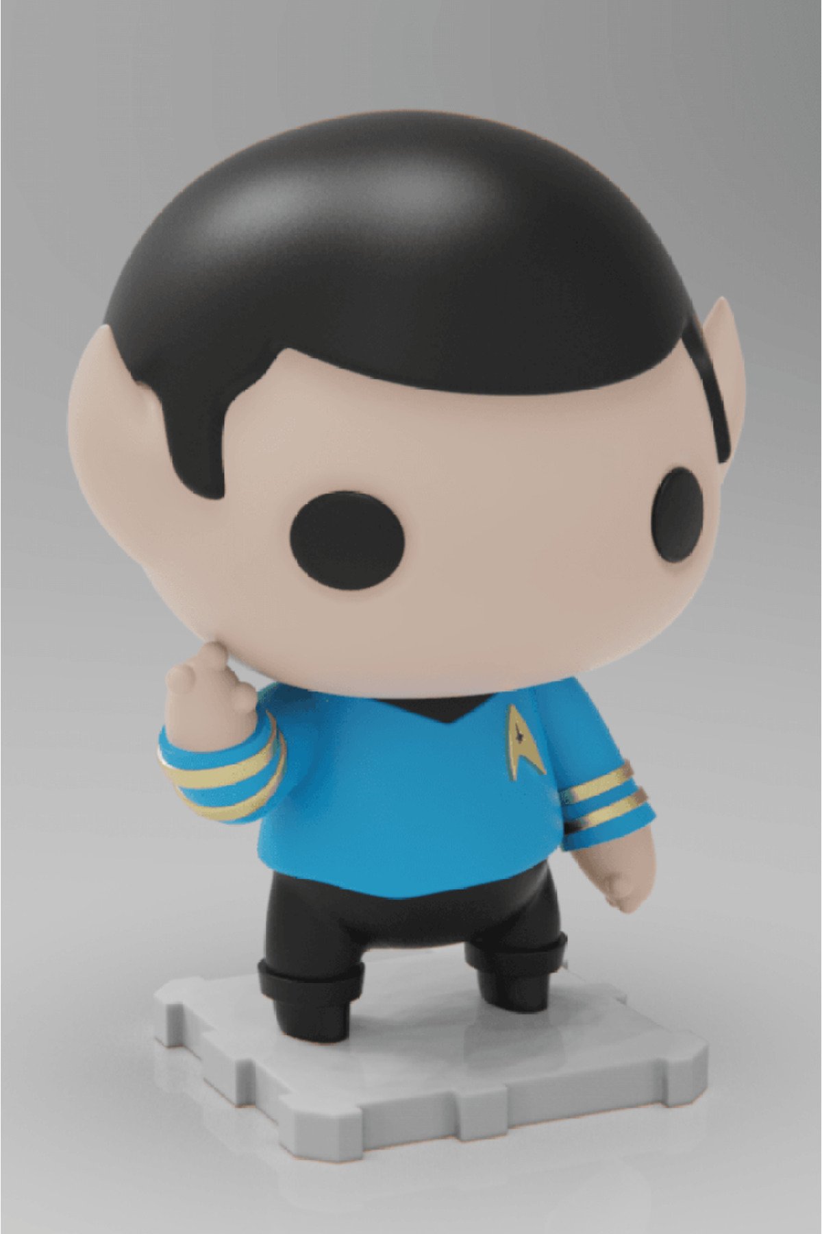 FGH4567KWWYZ-Stat Trek Spock Chibi Figür