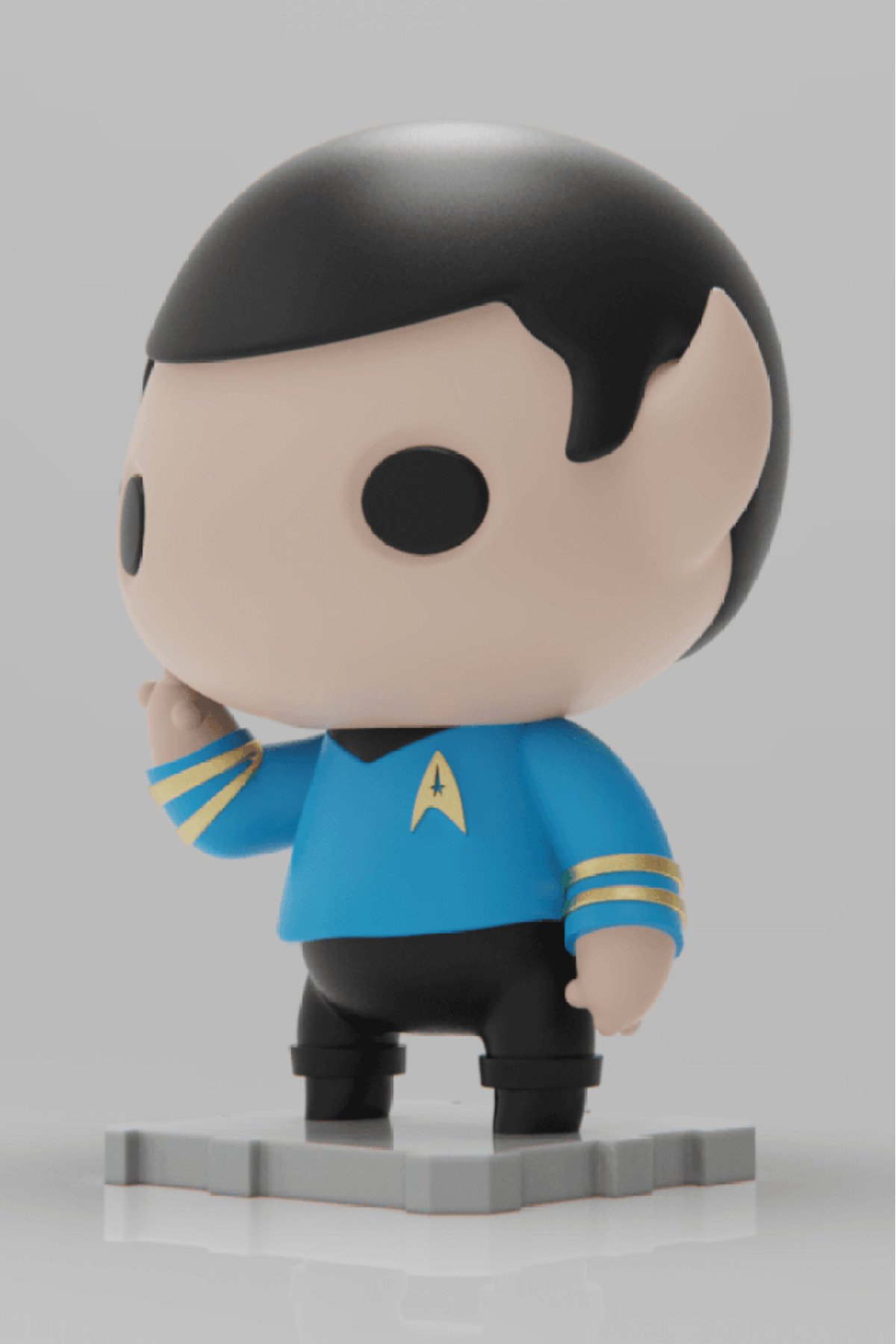 Stat Trek Spock Chibi Figür - Görsel 2