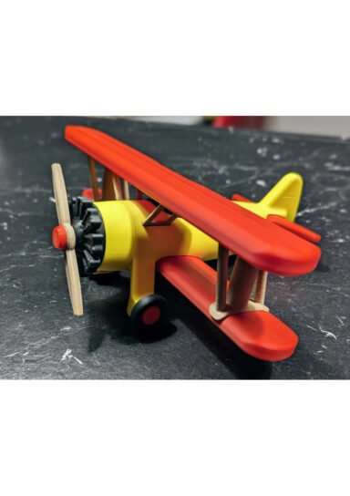 YQR3467TFFDW-Boeing Stearman Uçak Modeli Figür