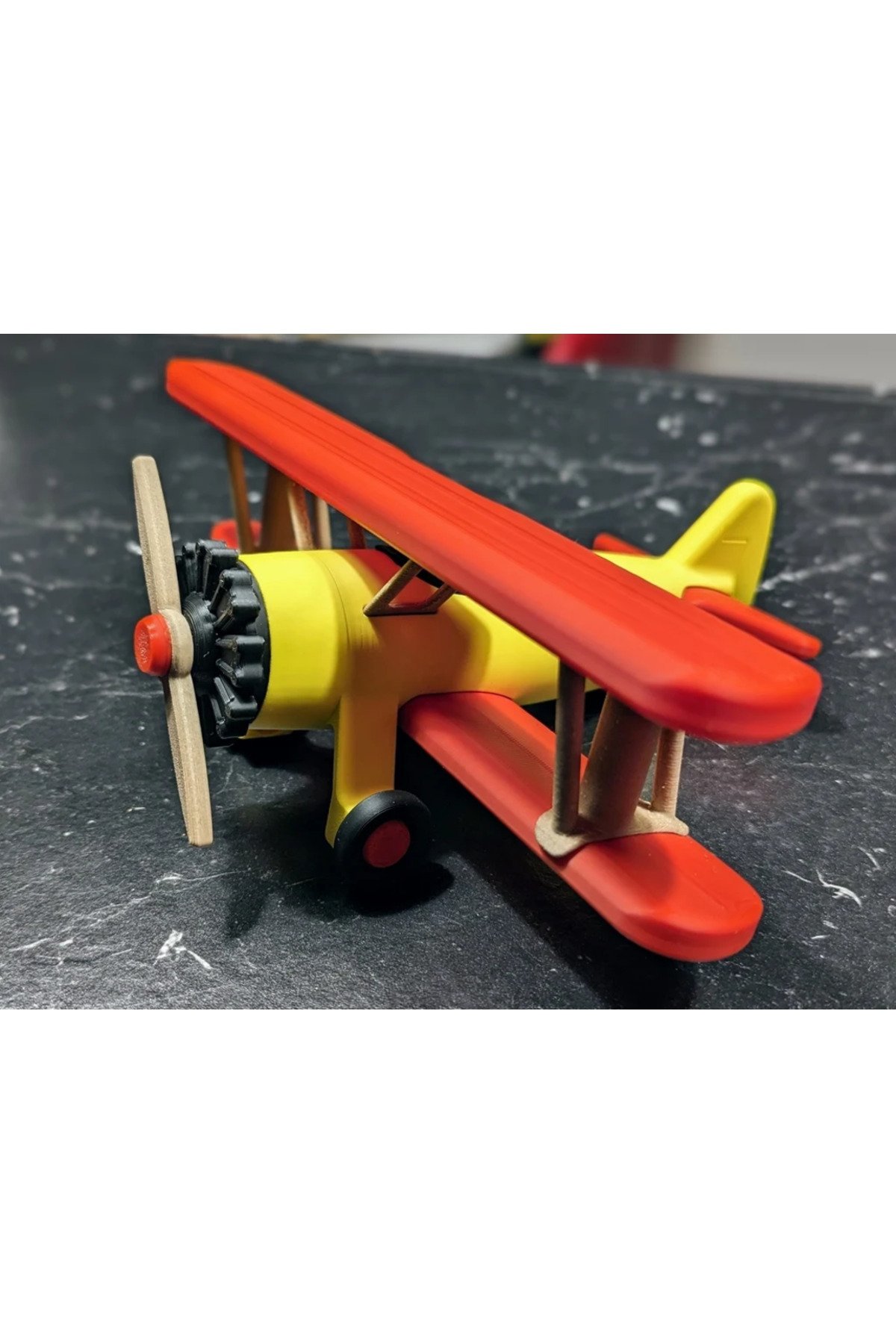 YQR3467TFFDW-Boeing Stearman Uçak Modeli Figür