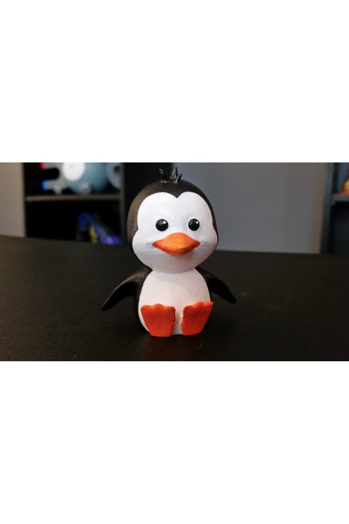 YNH4578GSTLR-Tatlı Penguen Oturan Figür