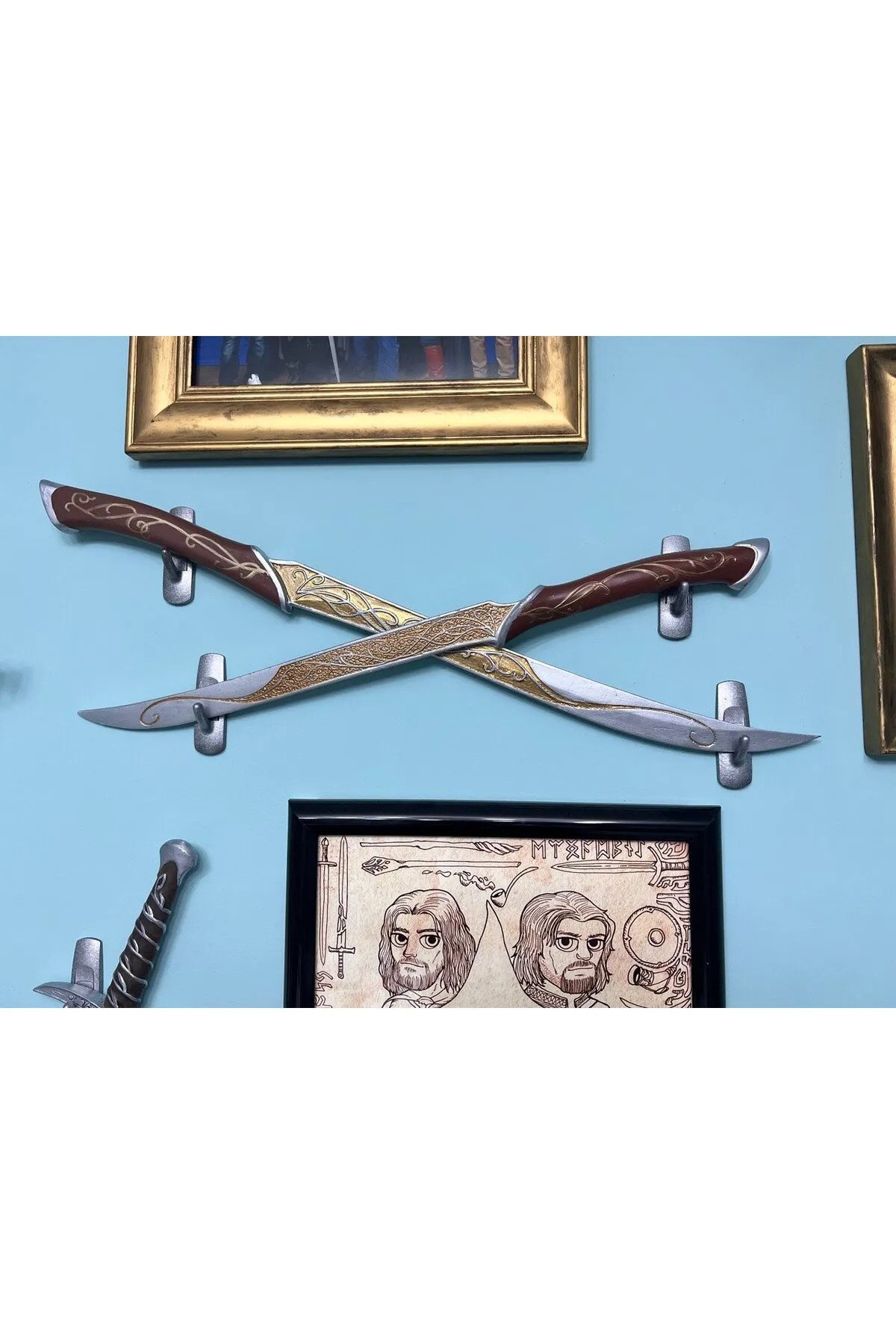 TNC3351LTRLK-Yüzüklerin Efendisi Yapı Oyuncaklasın Bıçakları Yapı Oyuncaklasın Kılıcı Gerçek Boy Dev Boy