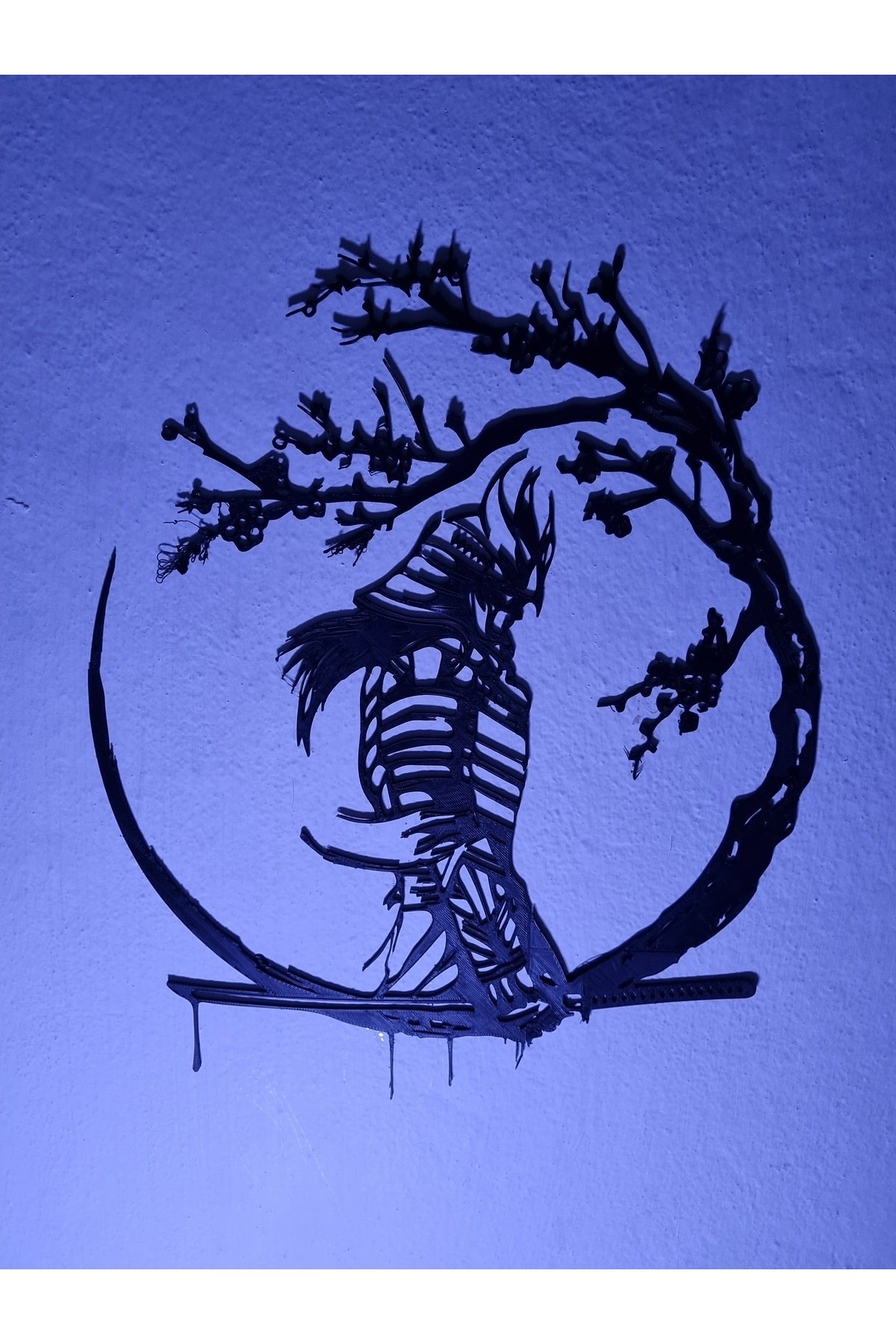 Sakura Samurai Duvar Tablo 40x33 Cm - Görsel 2