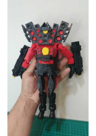 TNC3654SKBDT-Razmo Skibidi Toilet -mega Tıtan Speakerman Şibili Tuvalet Mega Titan Konuşmacı Adam 17cm Craft38031