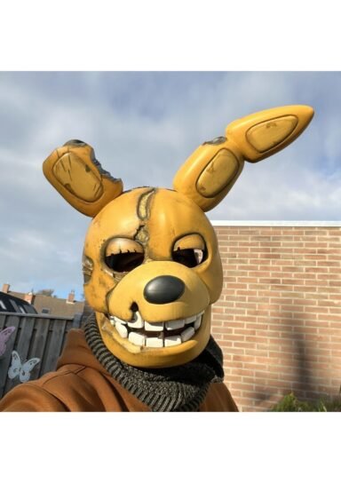 CNQRJ243138219RW2-Fıve Nıghts At Freddy’s Maske Fıve Nıghts At Freddy’s Yellow Rabbıt Mask Movıe Versıon Cosplay