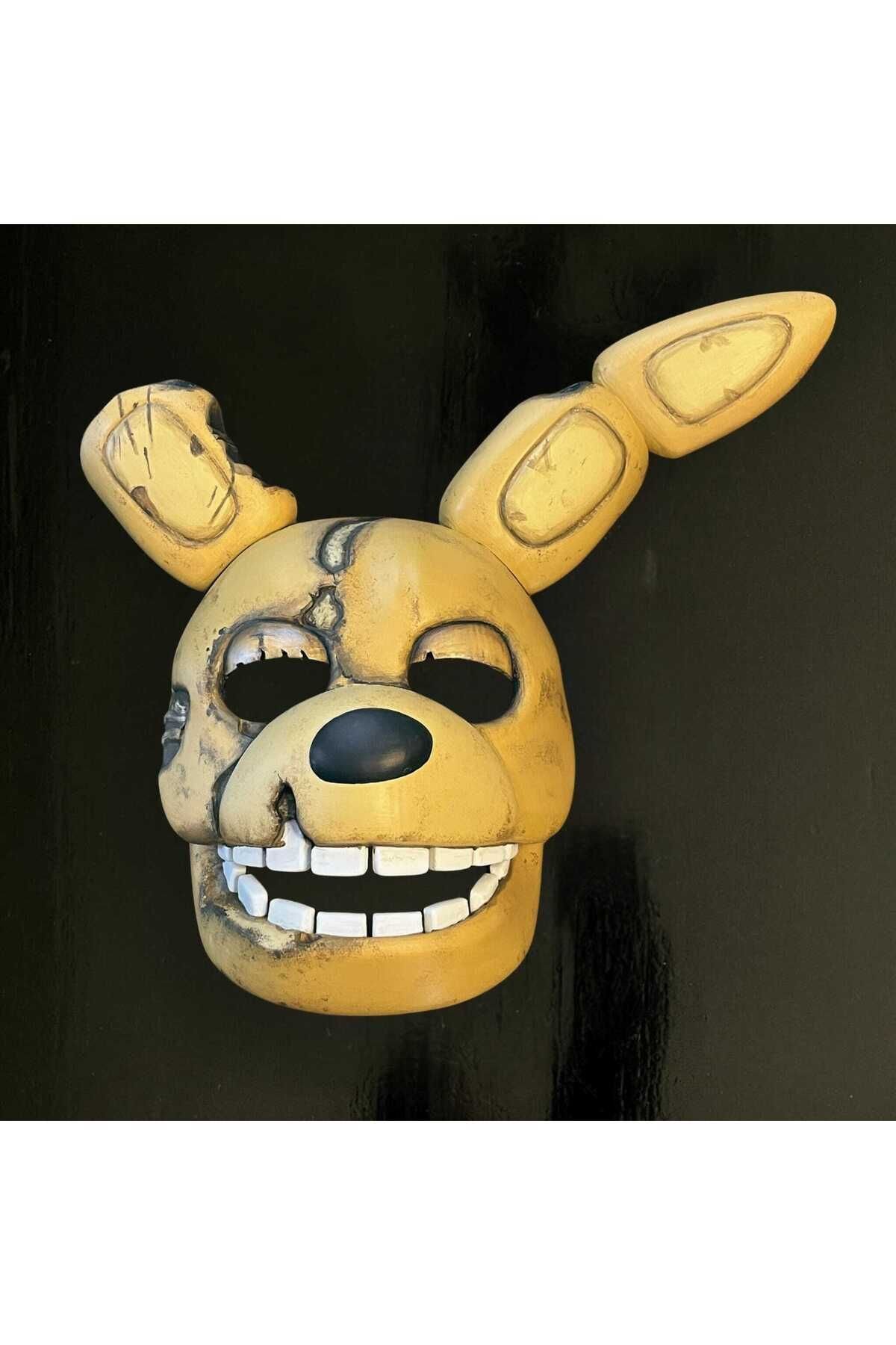 Fıve Nıghts At Freddy’s Maske Fıve Nıghts At Freddy’s Yellow Rabbıt Mask Movıe Versıon Cosplay - Görsel 5