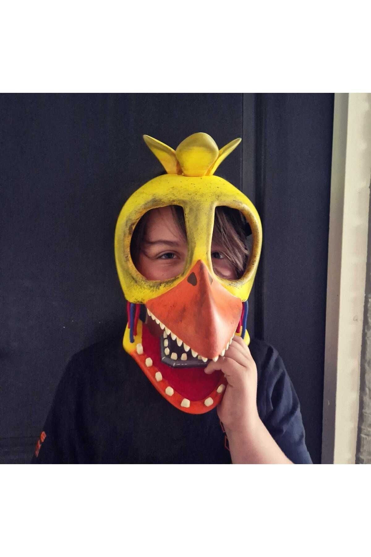 CNQRJ481132219RW2-Fıve Nıghts At Freddy’s Maske Fıve Nıghts At Freddy’s Wıthered Chıca Mask Cosplay