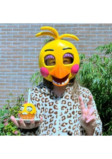 CNQRJ419938219RW2-Fıve Nıghts At Freddy’s Maske Fıve Nıghts At Freddy’s Toy Chıca Mask Cosplay