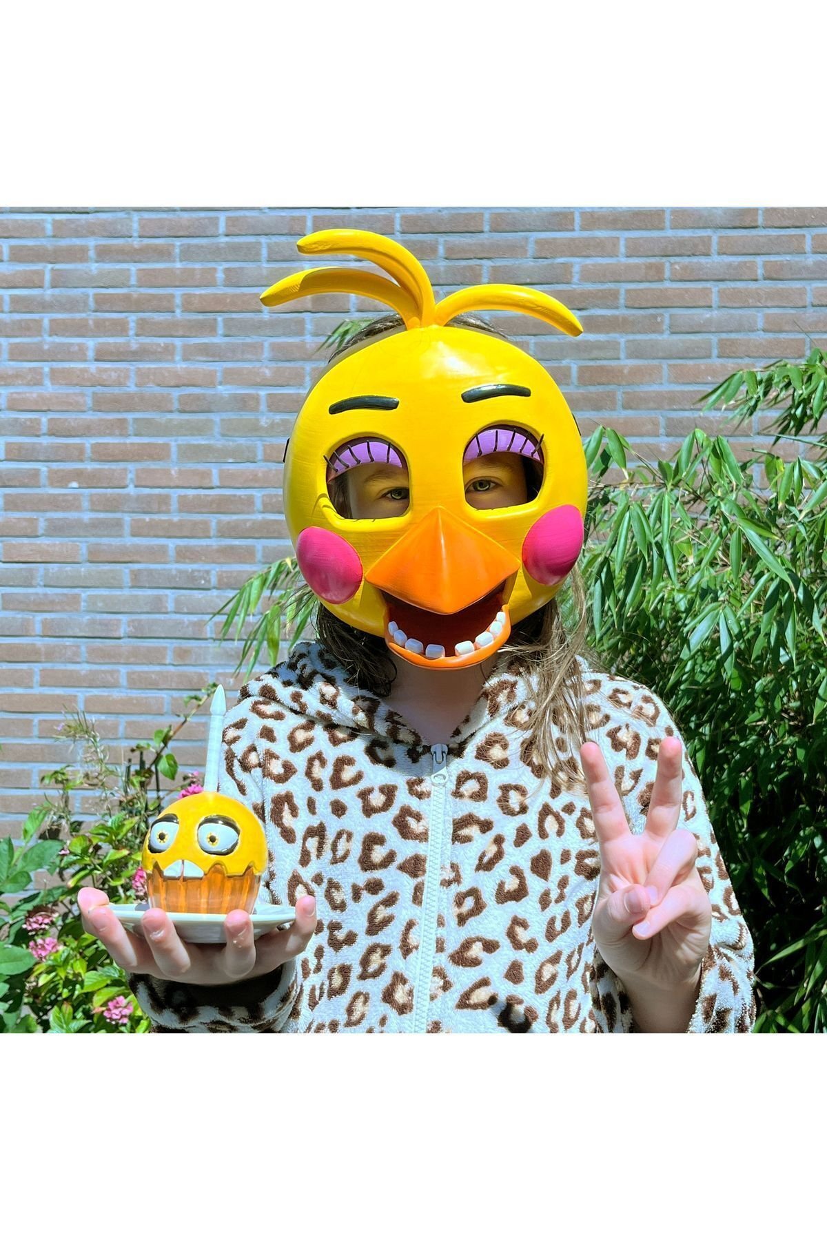 CNQRJ419938219RW2-Fıve Nıghts At Freddy’s Maske Fıve Nıghts At Freddy’s Toy Chıca Mask Cosplay