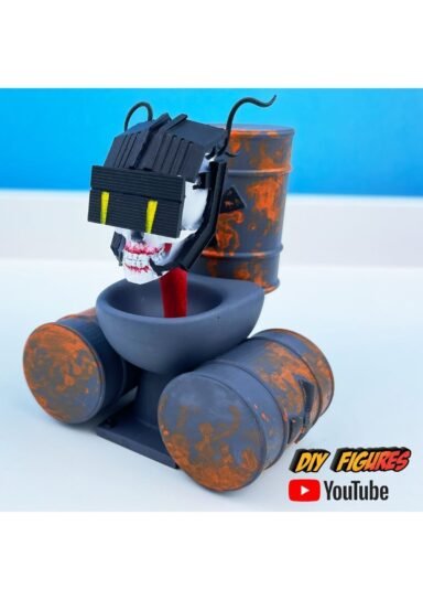 HWN8276KZJZM-Skıbıdı Toılet Gıant Skull Şibili Tuvalet Dev Kafatası 15cm