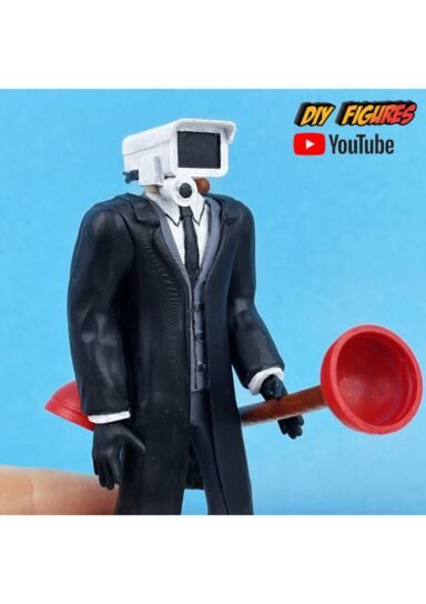 CNQRN478914718DJ3-Skıbıdı Toılet Black Cameraman Fıgurıne Şibili Tuvalet Siyah Kameraman Figür 13cm Jckd4913