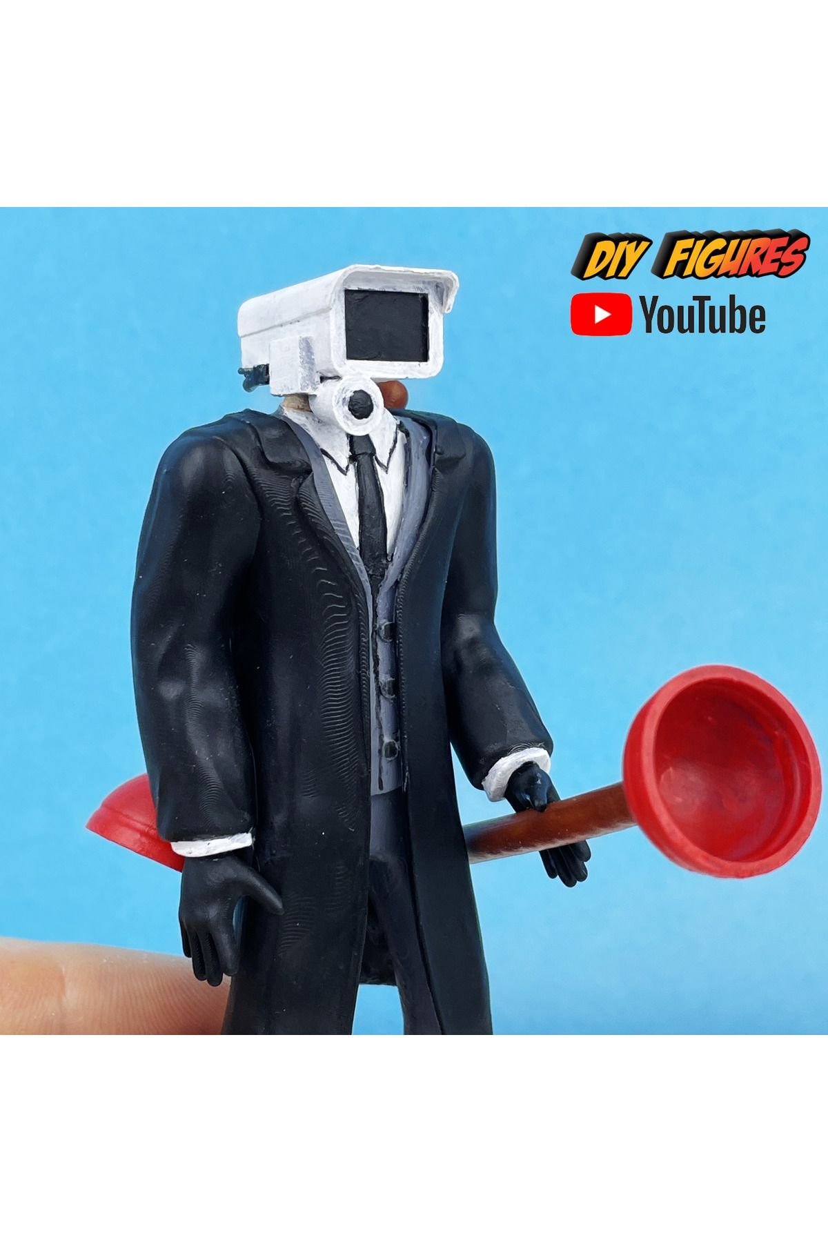 CNQRN478914718DJ3-Skıbıdı Toılet Black Cameraman Fıgurıne Şibili Tuvalet Siyah Kameraman Figür 13cm Jckd4913