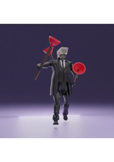 HSN9205JQKLM-Skıbıdı Toılet - Camaraman Şibili Tuvalet Kameraman 13cm Cosplay Figür Mfkr4913