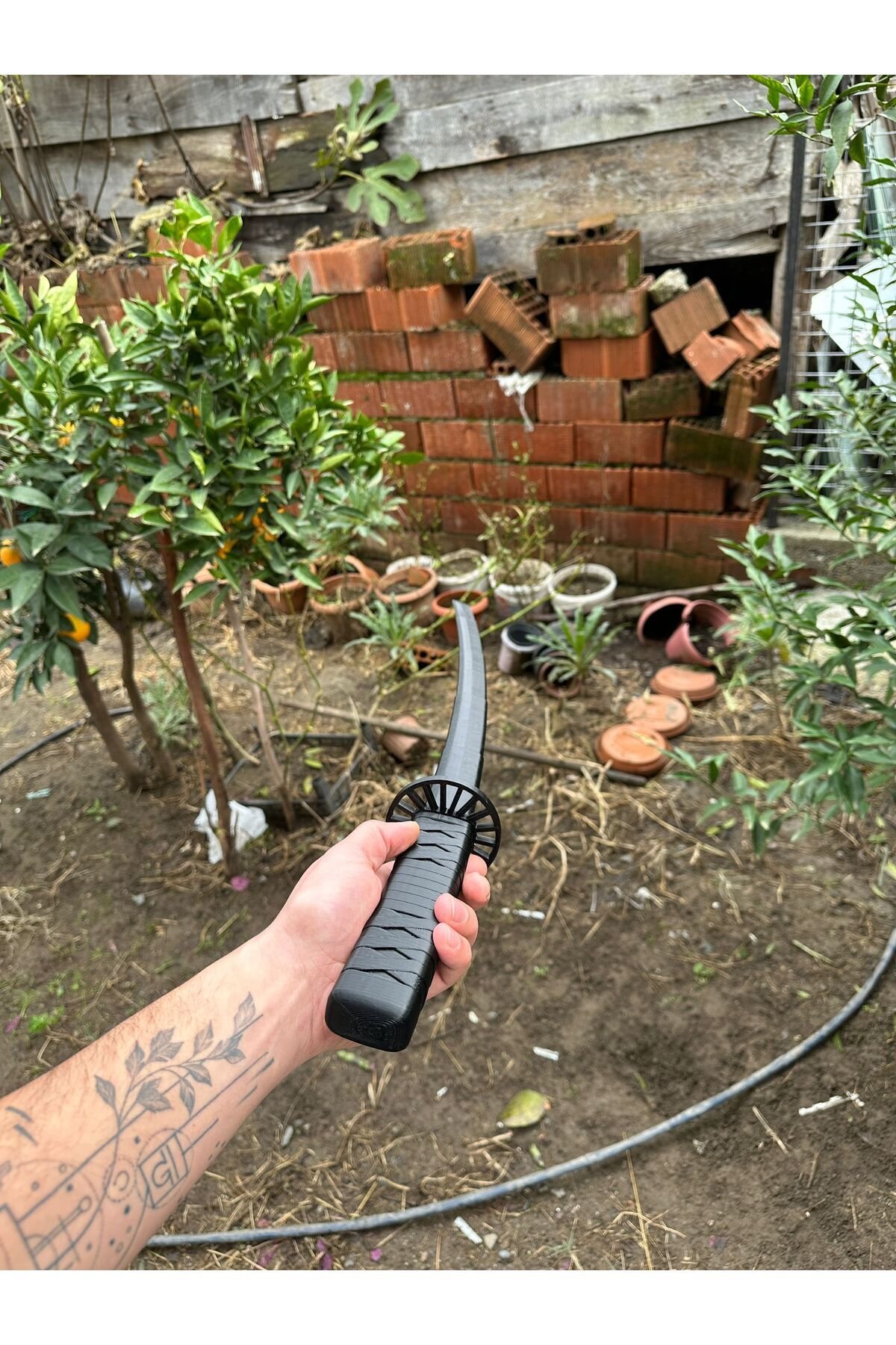 Tanjiro Katana Katlanabilir Kılıç Sert Plastik - Görsel 2