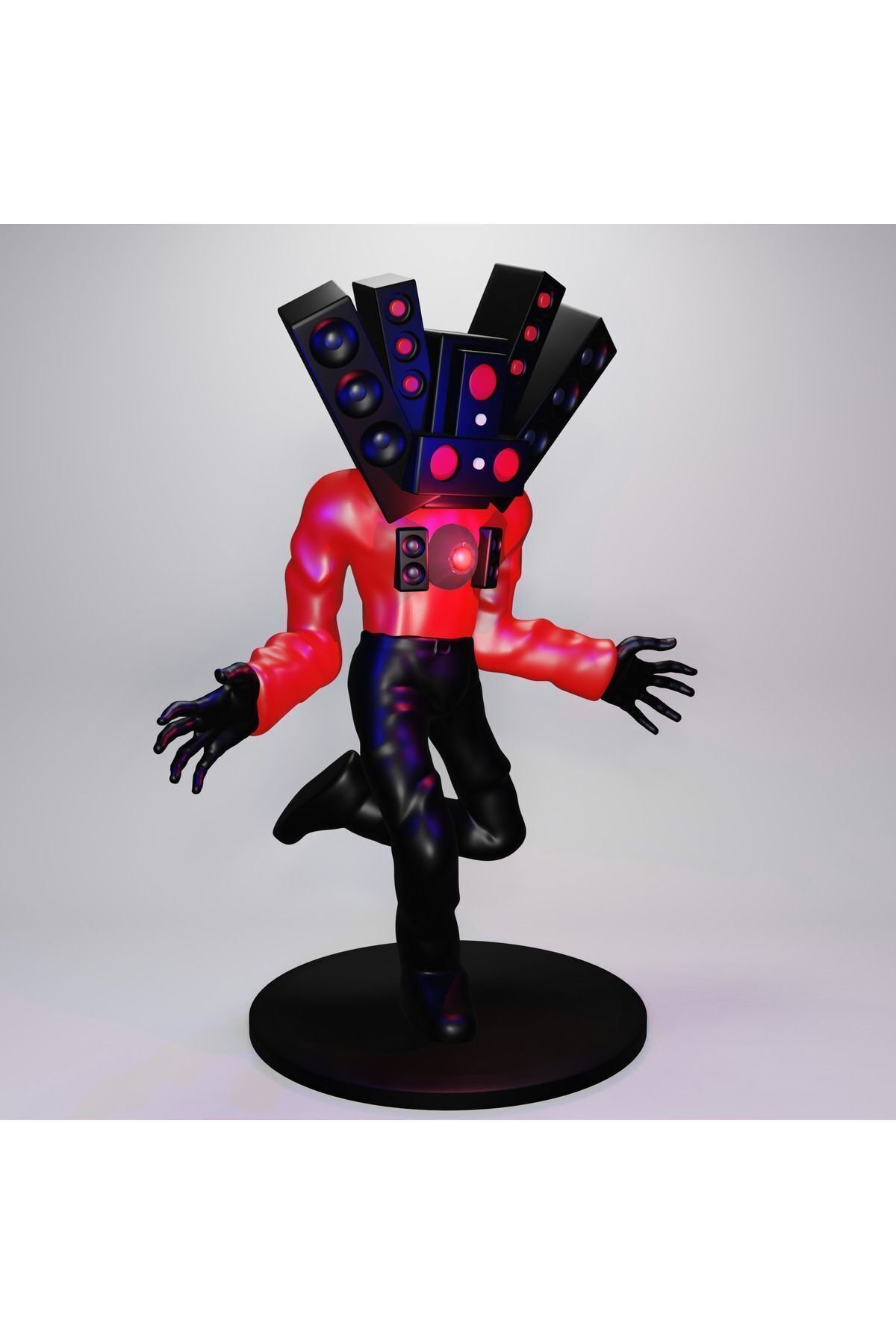 Skıbıdı Toılet Tıtan Speakerman Dynamıc Pose Şibili Tuvalet Titan Konuşmacı Adam Dinamik Poz Figür - Görsel 2