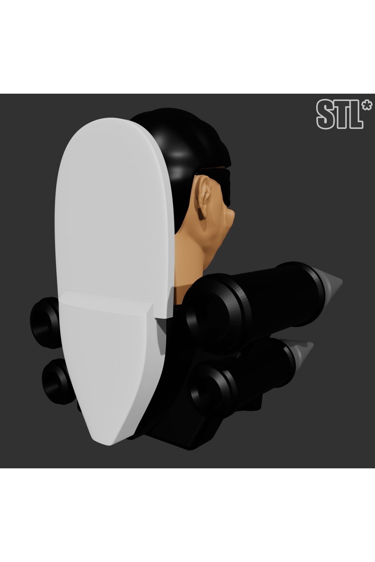 SKIBIDI TOILET - MISSILE SUNGLASSES TOILET ŞİBİLİ TUVALET FÜZE GÜNEŞ GÖZLÜĞÜ FİGÜR - Görsel 3