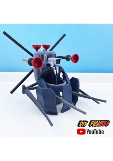 CNQRX071294281RW2-PLUNGERMAN - CAMERAMAN SKIBIDI TOILET ŞİBİLİ TUVALET KAMERAMAN PLUNGERMAN FİGÜR 18CM CNQRXYHK4921