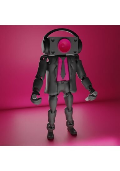 QKN2859JQKZN-Skıbıdı Toılet - Şibili Tuvalet Speakerman Knıves Konuşmacı Knıves Cosplay 17cm