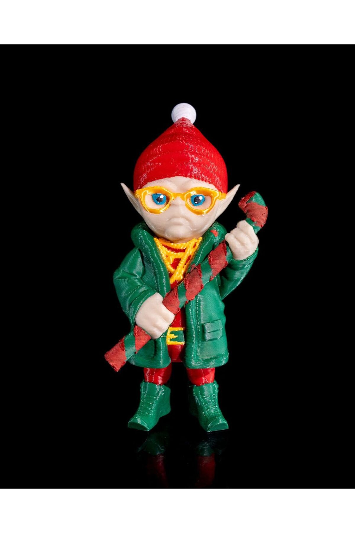 EMN038DAA2-Yılbaşı Süsü Noel Baba Ekibi Twinkle Twister Obje 10CM