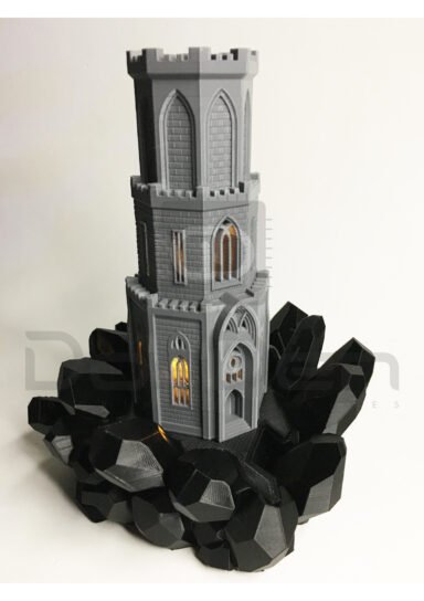 80125048050-Dekoratif Ejderha Kulesi Tealight Dekoratif Obje