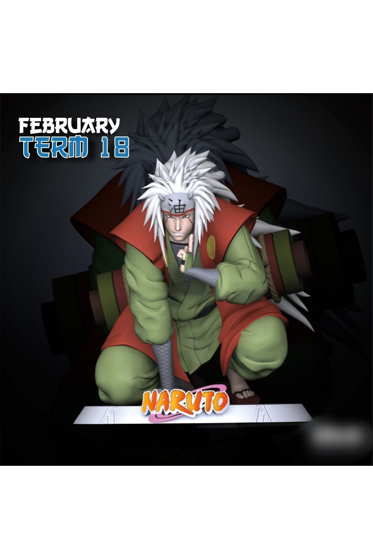 5901231230209-NARUTO KARAKTERİ JİRAİYA FİGÜRÜ 15CM