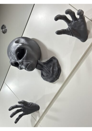 SZKSN133-Kulaklık Standı Xl Alien Uzaylı Duvar Dekorasyonu