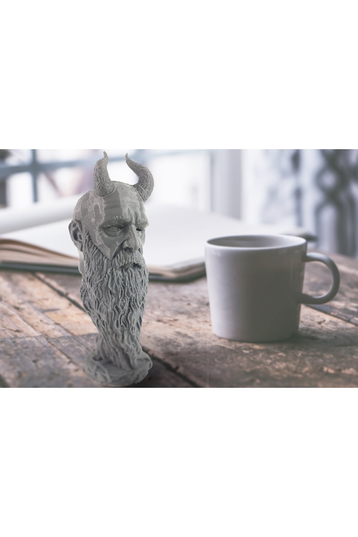 80125048039-Mimir God Of War Dekoratif Figür