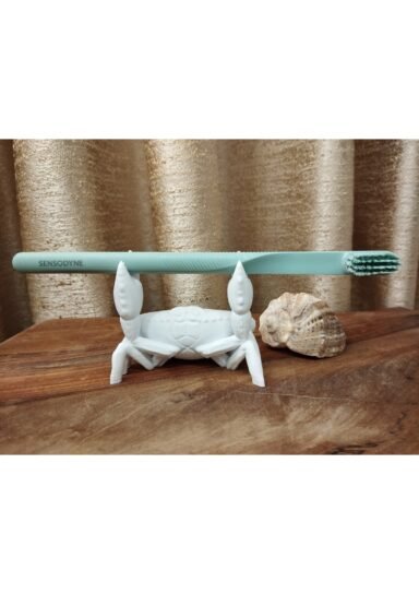 80125048002-Dekoratif Sevimli Yengeç Kalem ve Diş Fırçası Tutucu