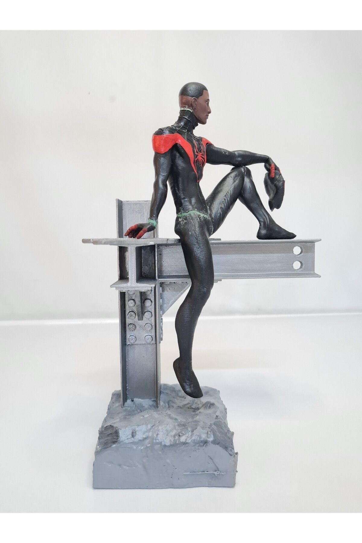 PT3D000017-Örümcek Adam(MİLES MORALES) Figürü (28 CM)