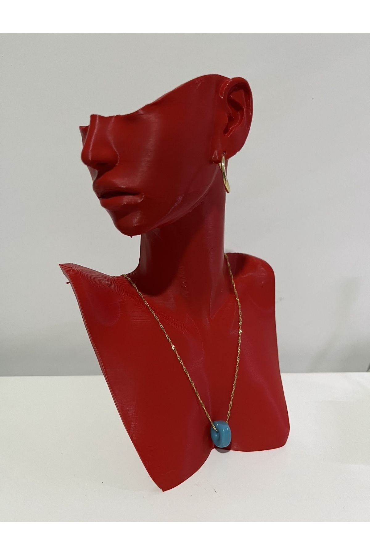 Altın ve Gümüş Kolye Küpe Takı Standı Mağazalara ve Evlere Özel - Görsel 3