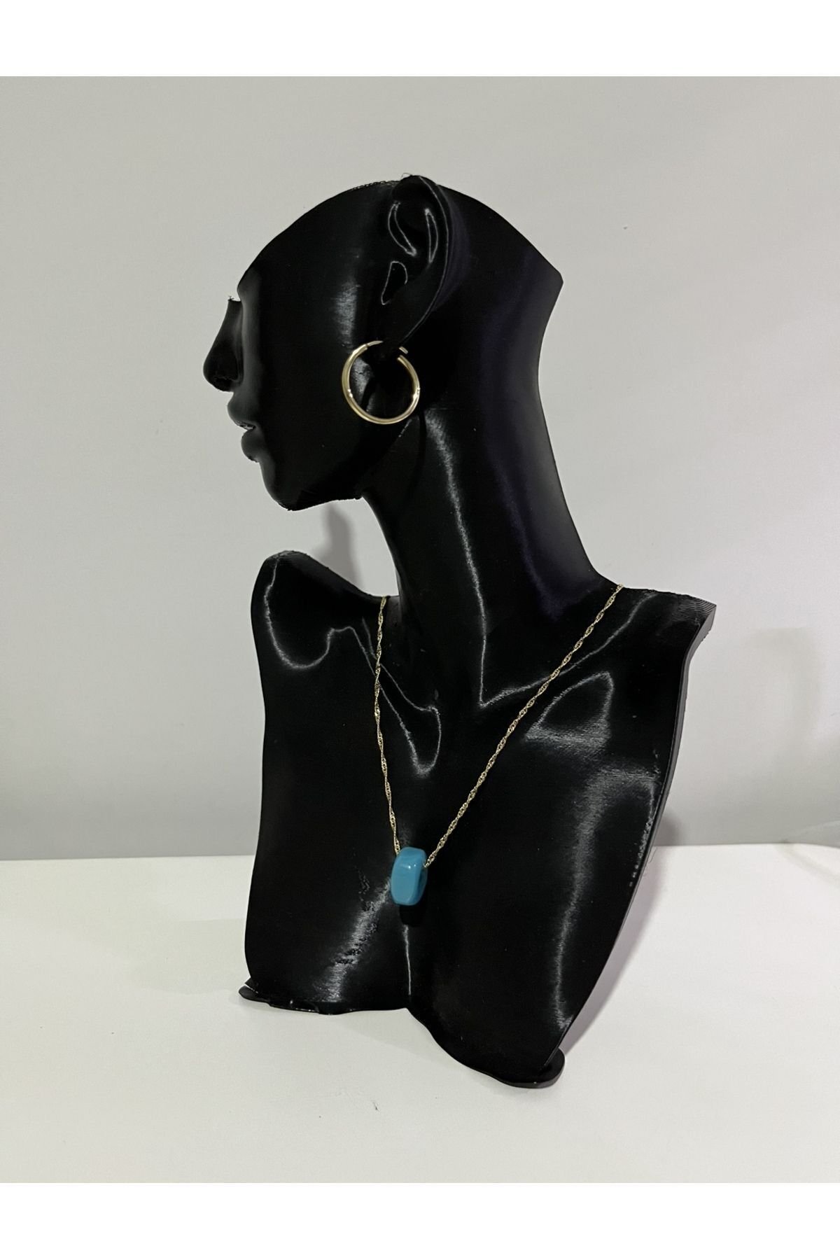 TakıSiyah-Altın ve Gümüş Kolye Küpe Takı Standı Mağazalara ve Evlere Özel