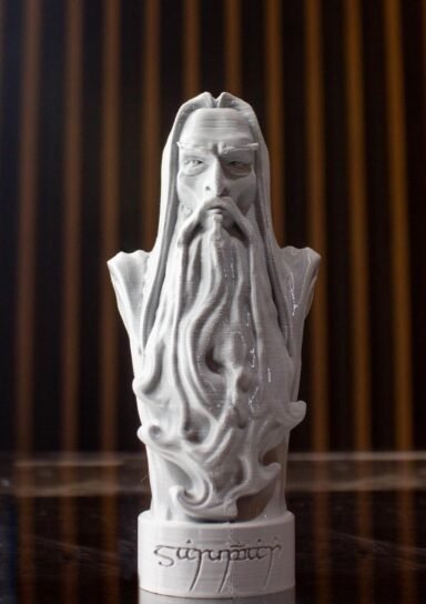 13SARUMAN1-SARUMAN FİGÜR YÜZÜKLKERİN EFENDİSİ 15 CM GRİ
