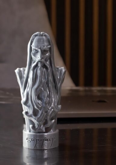 13SARUMAN3-SARUMAN FİGÜR YÜZÜKLKERİN EFENDİSİ 15 CM GÜMÜŞ