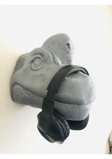 DİNAZORDUVAR-Kemx3d-dinazor Duvara Monte-kulaklık Tutucu Kulaklık Standı