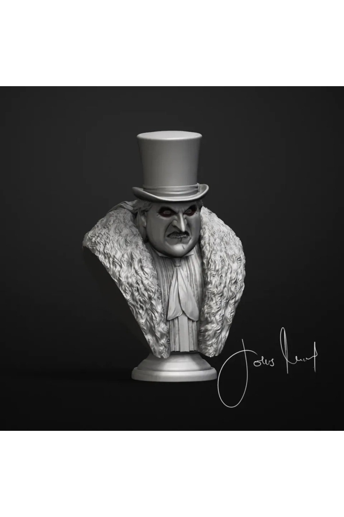 aasdaddffff444f5465-The Penguin - Batman Returns büst figür obje süpriz oyuncak figür boyalı 10 cm