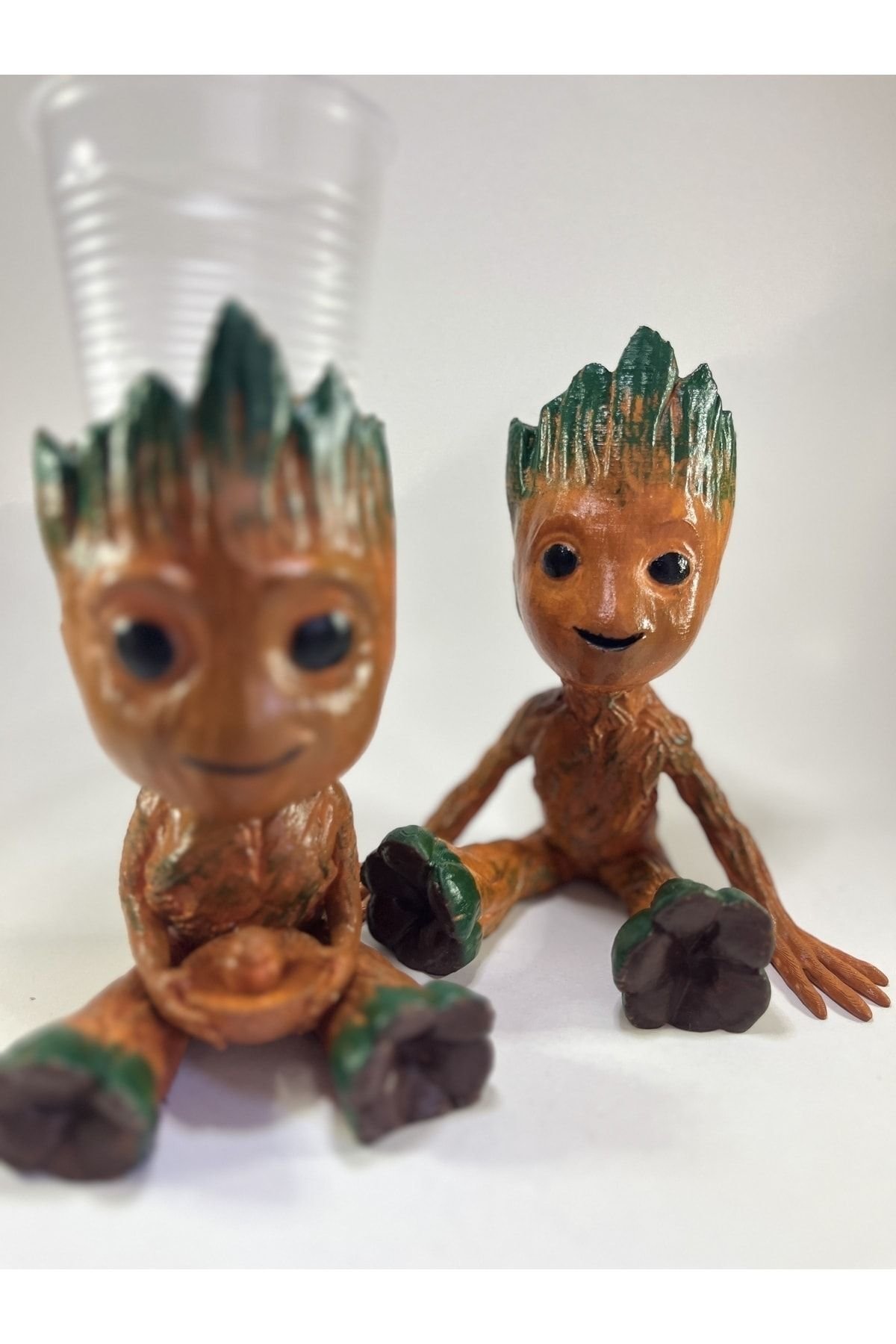 Baby groot grut 2 adet dev boy süpriz oyuncak figürlik - Görsel 3