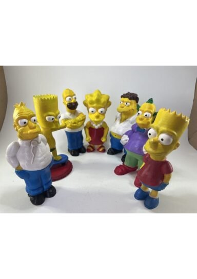ASJADSHJUASUYDG2-Simpsonlar ailesi 7 adet 13 cm