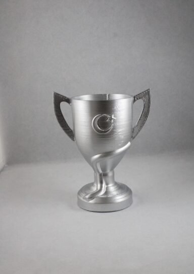 TYB6OWNBB8RS63KG70-Ziraat Türkiye Kupası 20 cm Metalik Gümüş Renk oyuncak figürlik Dekor