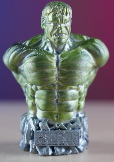 YSPCRFT1053250351-Hulk Boyalı Büst / Figür - 15 Cm
