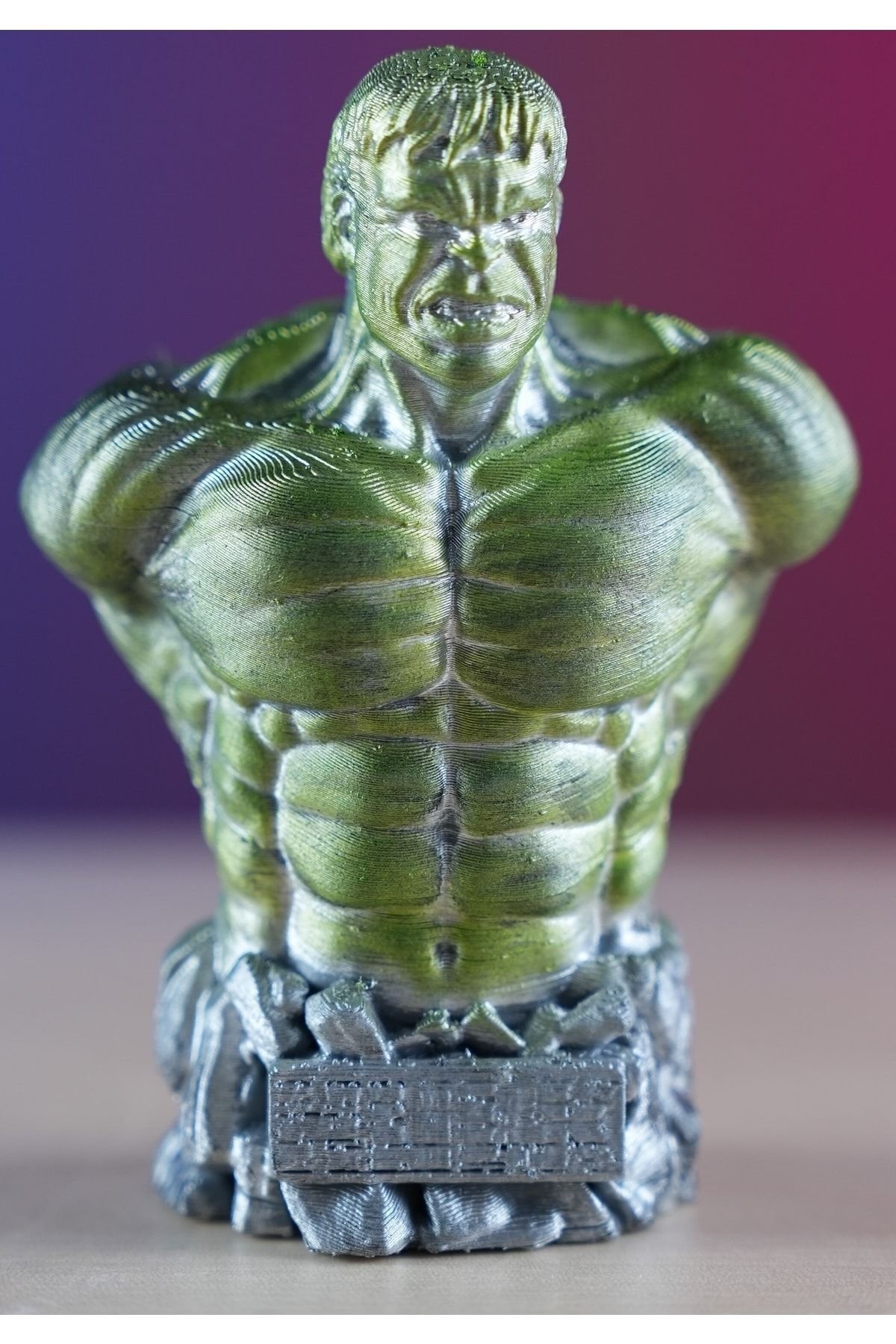 YSPCRFT1053250351-Hulk Boyalı Büst / Figür - 15 Cm