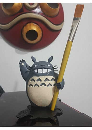 TRNSYCSPD032999-Totoro Kalem Tutucu 10 Cm