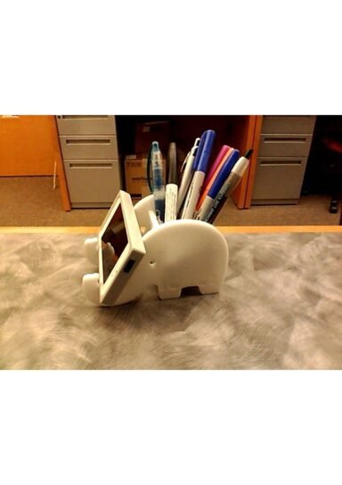 TRNSYPSPN132696-Fil Figürü Telefon Tutucu Kalemlik 7 Cm