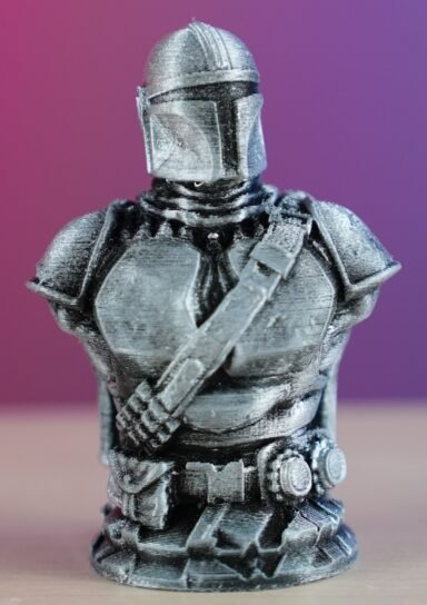 YSPCRFT1053250322-The Mandalorian Mando Boyalı Büst / Figür - Biblo 13 Cm