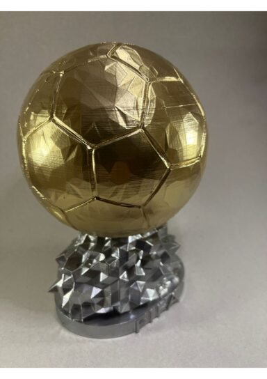 25BALLONDOR-Fıfa Ballon D'or Maketi Orjinal Gold Kaplama 25 cm
