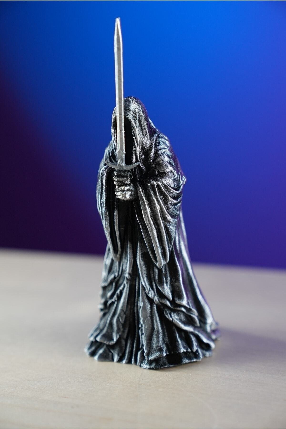 Gölgeli Nazgul Yüzüklerin Efendisi - Lotr Lord Of The Rings Nazgul Heykel Figür 15 Cm - Görsel 2