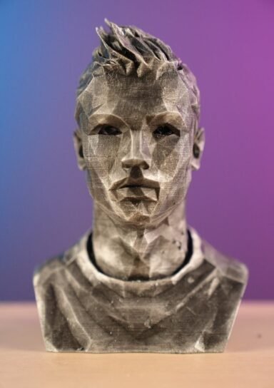 YSPCRFT1053250261-Cristiano Ronaldo Cr7 Büst Boyalı Figür 14cm